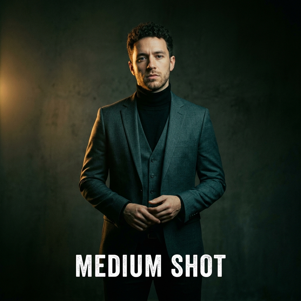 Medium Shot: persona visible desde la cintura